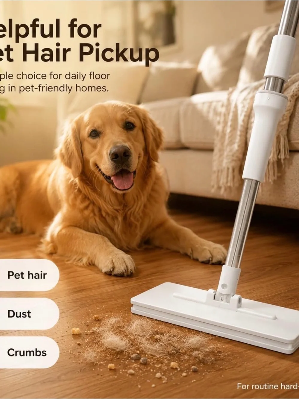 White Floor Spray Mop by